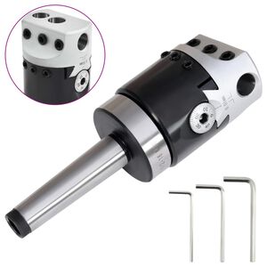 vidaXL F1-12 Borehode 50 mm med MT2-M10 skaft for dreiebenkfresing