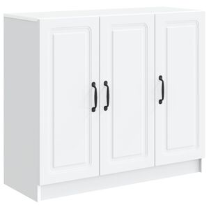 vidaXL Serviesskap Hvit 89 x 34,5 x 77 cm Konstruert tre