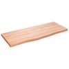 vidaXL Bordplate lysebrun 100x40x(2-4) cm behandlet heltre eik