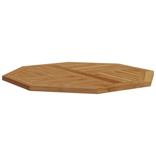 vidaXL Bordplate 90x90x2,5 cm åttekantet heltre teak