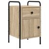 vidaXL Nattbordskap Sonoma eik 35 x 36,5 x 61 cm Konstruert tre