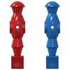 vidaXL Foosball Bord Spillere 22 stk. Bl&aring; og r&oslash;d 2,4 x 2,1 x 9,7 cm PP