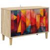 vidaXL TV-skap HEESCH 69 x 33 x 50 cm Sonoma Konstruert tre