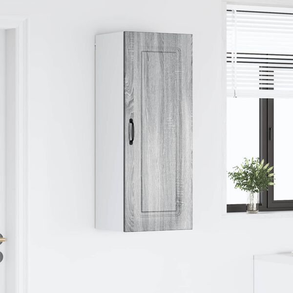 vidaXL Kj&oslash;kkenskap Kalmar Gr&aring; Sonoma 40 x 31 x 100 cm Konstruert tre