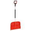vidaXL Sn&oslash;skuffe r&oslash;d 136 cm aluminium