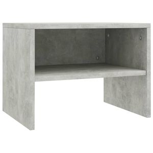 vidaXL Nattbord betonggr&aring; 40x30x30 cm konstruert tre
