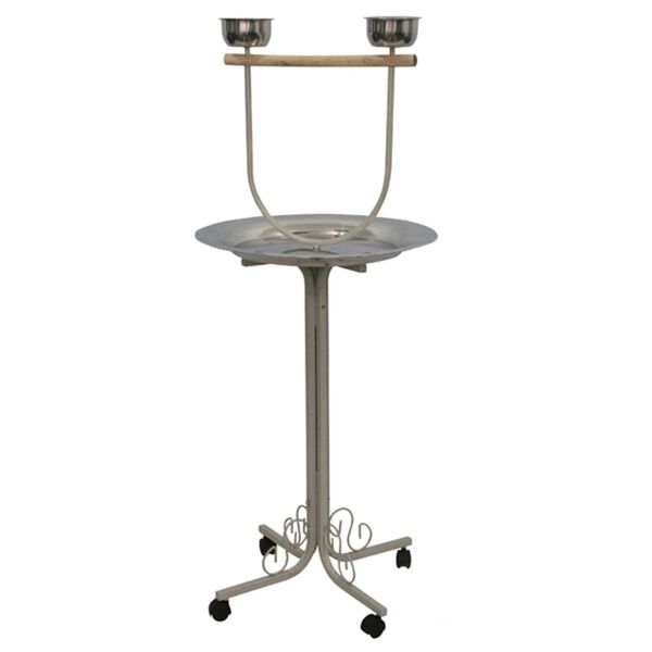 Strong Lekeplass til papeg&oslash;ye Amy s&oslash;lvgr&aring; 55x55x135 cm 99048