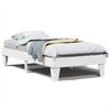 vidaXL Sengeramme uten madrass hvit 100x200 cm heltre furu