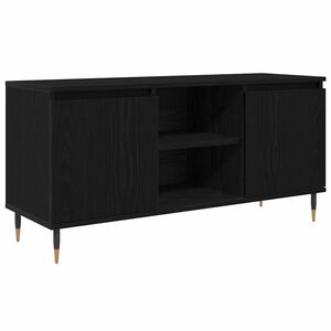 vidaXL TV-skap 104 x 35 x 50 cm Svart Eik Konstruert tre