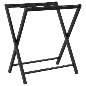 vidaXL Bagasjestativ svart 68,5x38x58 cm bambus