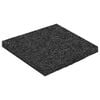 vidaXL Gummigranulat uteplasspad Svart 9 x 9 x 0,6 cm Gummi