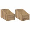 vidaXL LP-plateboks 2 stk. Artisan eik 18 x 32 x 18 cm Konstruert tre