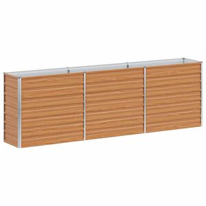 vidaXL H&oslash;ybed 240x40x77 cm galvanisert st&aring;l s&oslash;lv