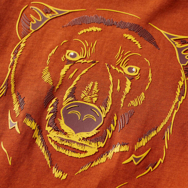 T-skjorte for barn med lange ermer lyserust 104