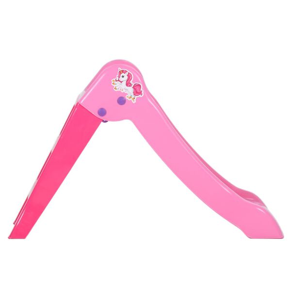 vidaXL Sammenleggbar sklie for barn 111 cm rosa