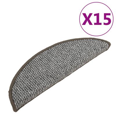 vidaXL Trappetrinnstepper 15 stk grå 56x20 cm
