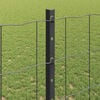 vidaXL Gjerde med stolpe Gr&aring; 1,2 x 25 m St&aring;l og PVC