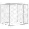 vidaXL Hundebur s&oslash;lv 200 x 200 x 200 cm Galvanisert St&aring;l