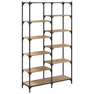 vidaXL Bokhylle 9 niv&aring;er 100 x 32 x 170 cm Konstruert tre artisan eik