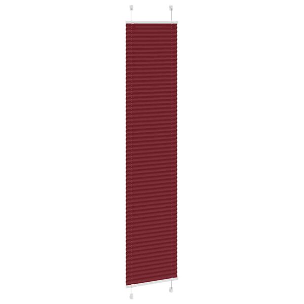 vidaXL Pliss&eacute;gardin Bordeaux R&oslash;d 50x200 cm Stoff Bredde 49,4 cm