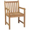 vidaXL 7-delers hagespisesett 150x90 cm heltre teak