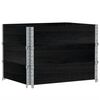 vidaXL Hageplantekasse svart 80x60 cm heltre furu