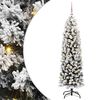 vidaXL Kunstig juletre med 150 LED gr&oslash;nn 150 cm PVC og st&aring;l og plast
