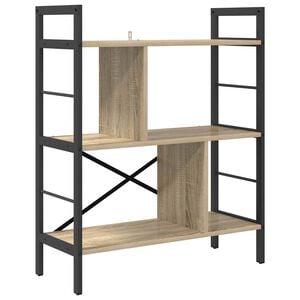 vidaXL Bokhylle 5 niv&aring;er 75 x 30 x 91 cm Konstruert tre Sonoma eik