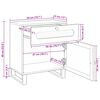 vidaXL Nattbordskap Naturlig 50 x 33 x 60 cm Massiv mango tre