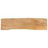 vidaXL Bordplate 180x40x2,5 cm naturlig kant heltre mango
