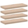 vidaXL Flytende hyller 4 stk 60x23,5x4 cm konstruert tre
