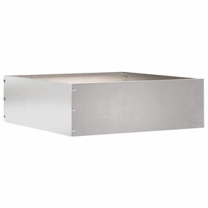 vidaXL Gjerdekant 40 x 40 x 13 cm Rustfritt st&aring;l S&oslash;lv