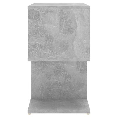 vidaXL Nattbord betonggrå 50x30x51,5 cm sponplate