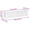 vidaXL Plantekasse 100x30x25 cm bambus