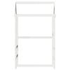 vidaXL Tak for barneseng hvit 118x70x176,5 cm heltre furu