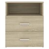 vidaXL Nattbord 2 stk sonoma eik 50x32x60 cm