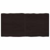 vidaXL Bordplate m&oslash;rkebrun 120x60x(2-4)cm behandlet heltre naturlig