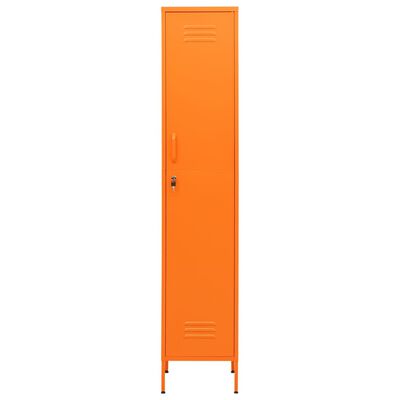 vidaXL Oppbevaringsskap oransje 35x46x180 cm stål