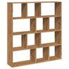 vidaXL Bokhylle artisan eik 132x29x141,5 cm konstruert tre
