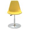 vidaXL Svingbare spisestoler 4 stk gul PP