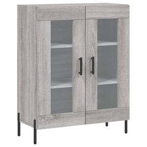 vidaXL Skjenk gr&aring; sonoma 69,5x34x90 cm konstruert tre