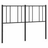 vidaXL Utskiftbar sengegavl i metall svart 160 cm