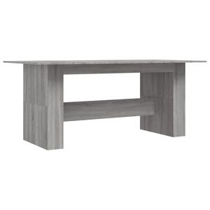 vidaXL Spisebord gr&aring; sonoma 180x90x76 cm konstruert tre