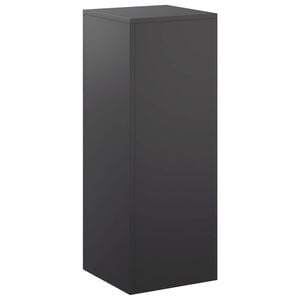 vidaXL Planteholder Svart 30 x 30 x 80 cm St&aring;l