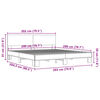 vidaXL Sengeramme gr&aring; sonoma 200x200 cm konstruert tre og metall