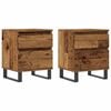 vidaXL Nattbord 2 stk gammelt tre 40x35x50 cm konstruert tre