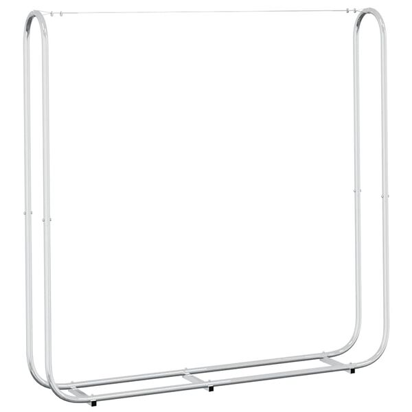 vidaXL Vedstativ 150x25x150 cm Galvanisert st&aring;l