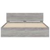 vidaXL Sengeramme med hodegavl grå sonoma 150x200 cm