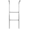 vidaXL Stige til trampoline 2 trinn st&aring;l s&oslash;lv 72 cm (egnet for 65 cm h&oslash;yde)