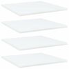 vidaXL Hylleplater 4 stk hvit 40x40x1,5 cm konstruert tre
